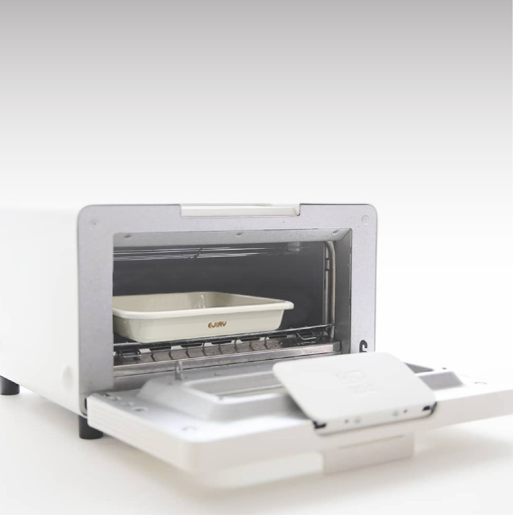 에지리 노르딕 법랑 사각 트레이 S (와이어렉 포함) 발뮤다 토스터기 호환 베이킹 트레이