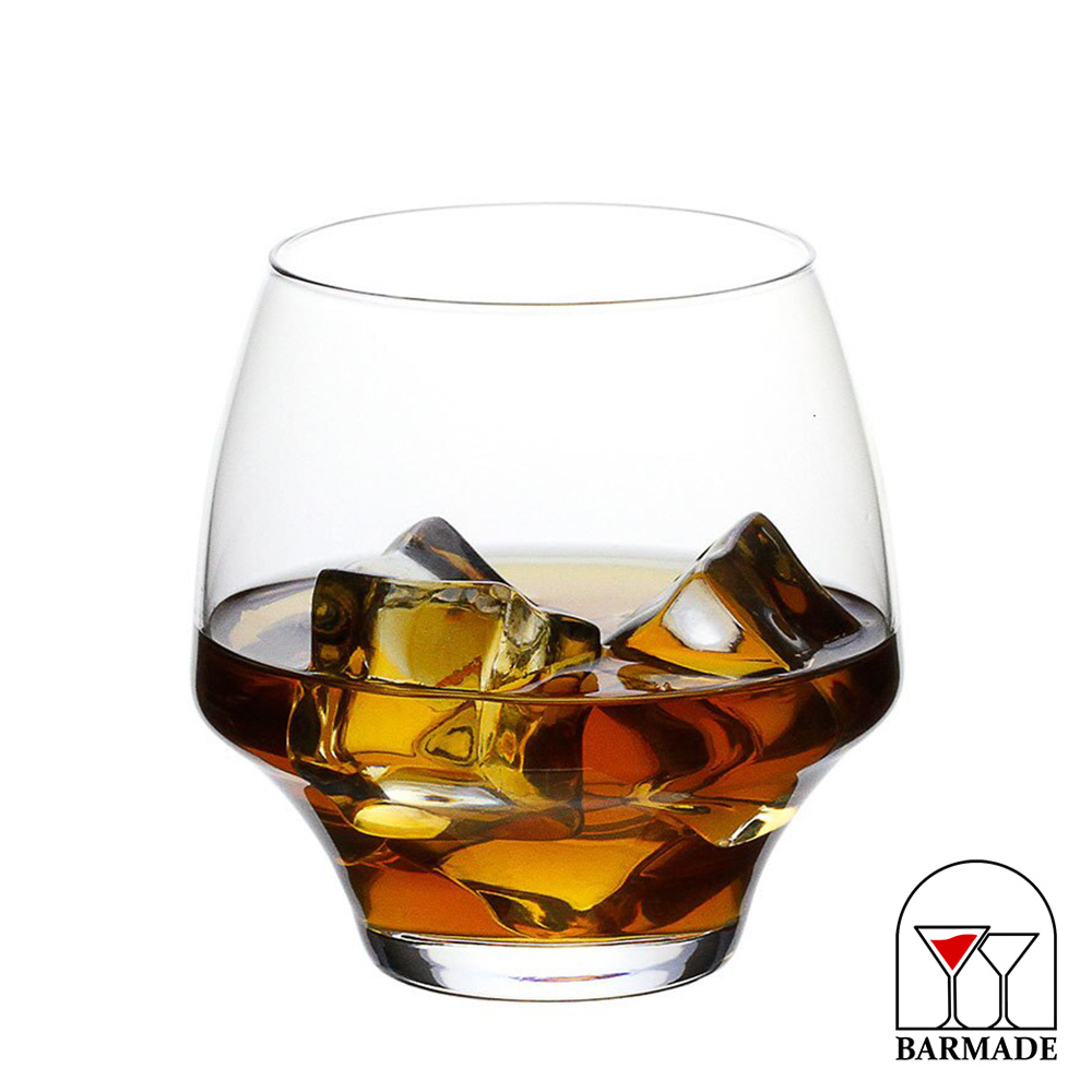 셰프앤소믈리에 오픈업 위스키 온더락 글라스 380ml 크리스탈 양주잔 언더락잔 : Barmade