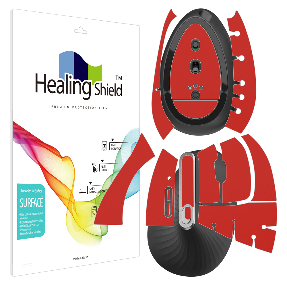 로지텍 MX 버티컬 무선 마우스 레드 외부보호필름 세트