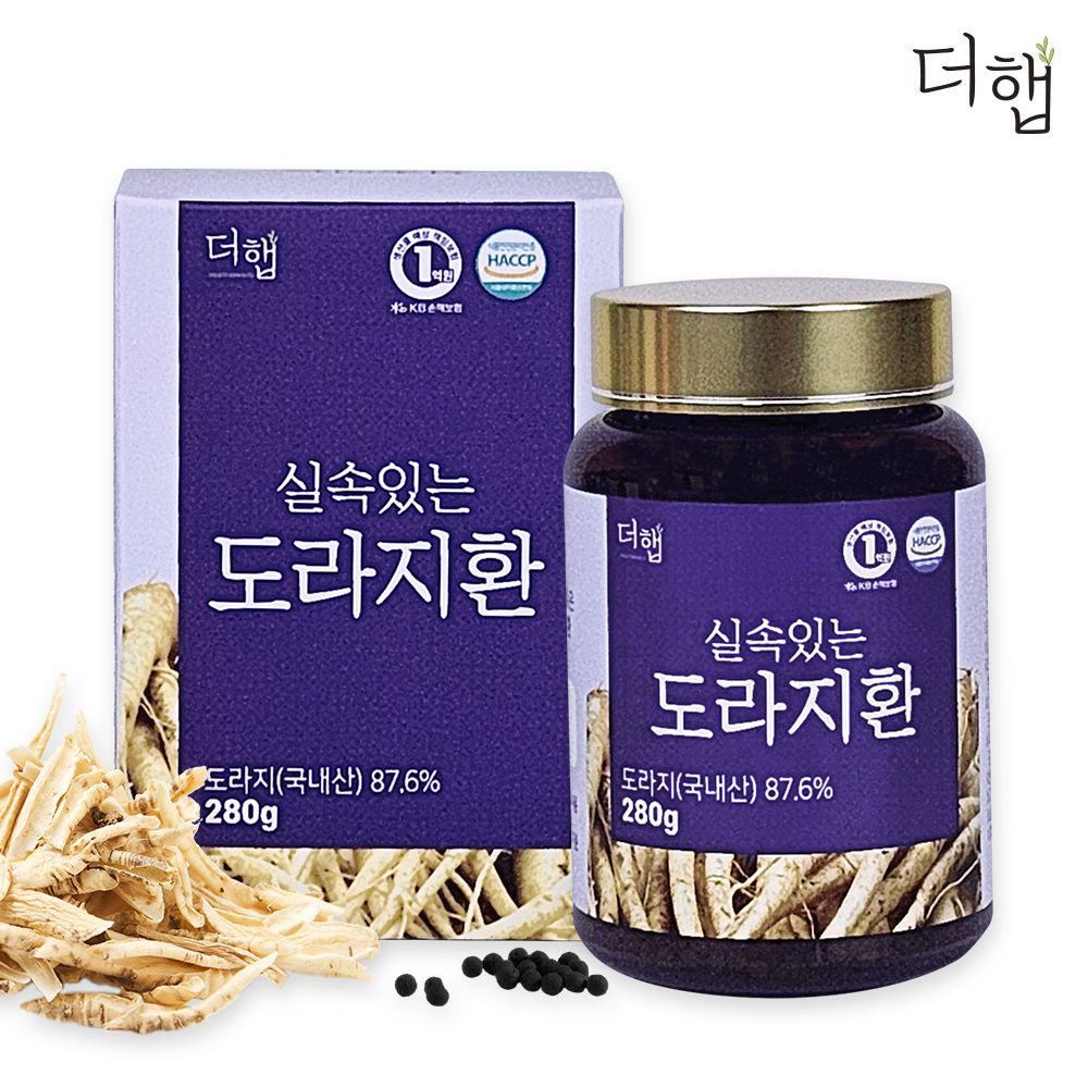 더햅 168시간 발효 도라지환 280g 흑도라지 약도라지 길경 인삼 맥문동 환