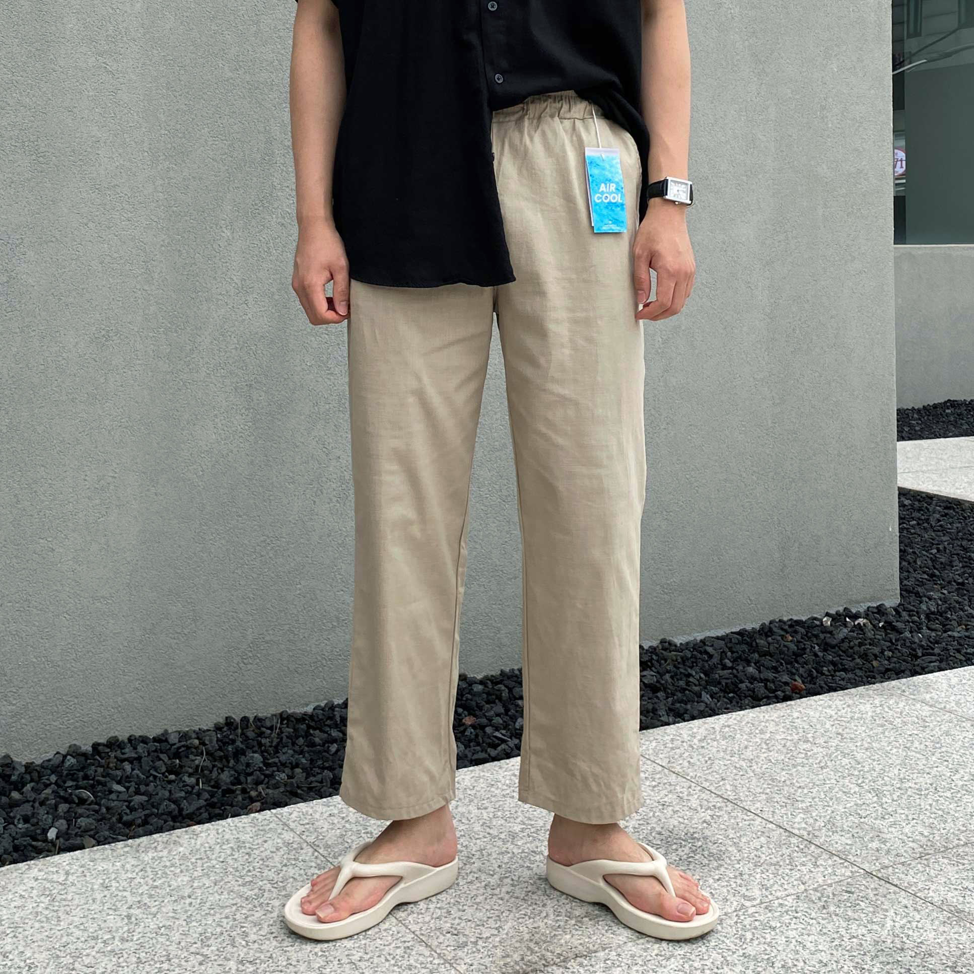 남자린넨슬랙스 남자마바지 흰바지 - 상세 이미지 4