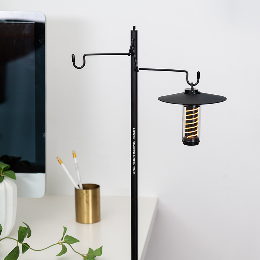 레토 듀얼 캠핑 랜턴걸이 스탠드 거치대 2Way 테이블 파일드라이버 겸용 LCE-LR01