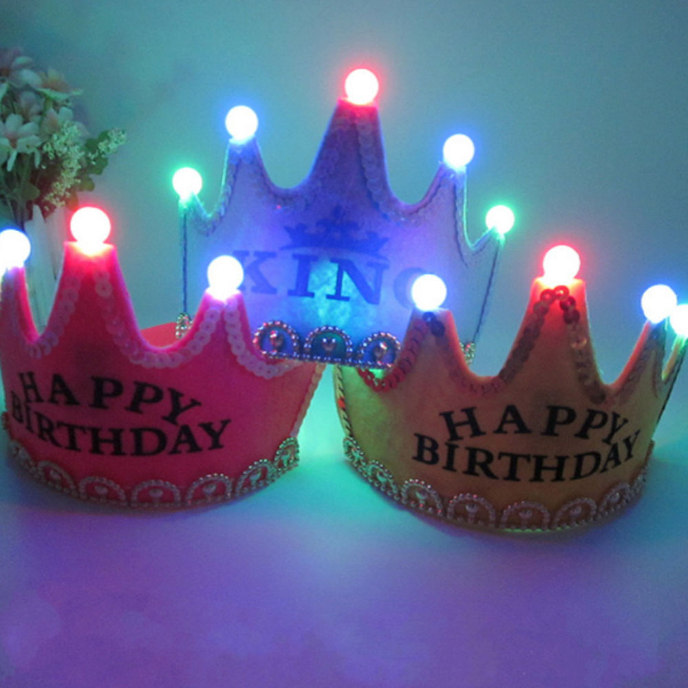 LED 왕관 생일 파티 머리띠 이미지 6