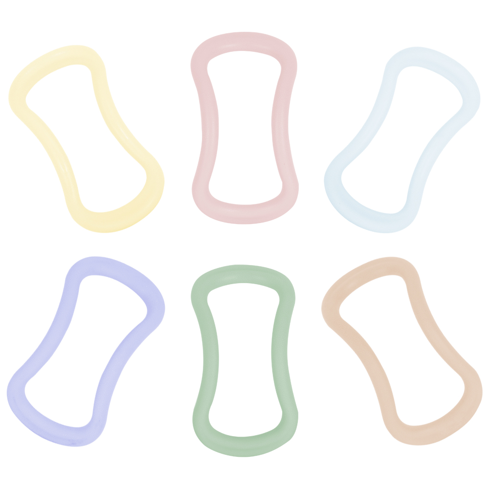 아리프 파스텔 요가링 2개 하드형 종아리 마사지 마사지링