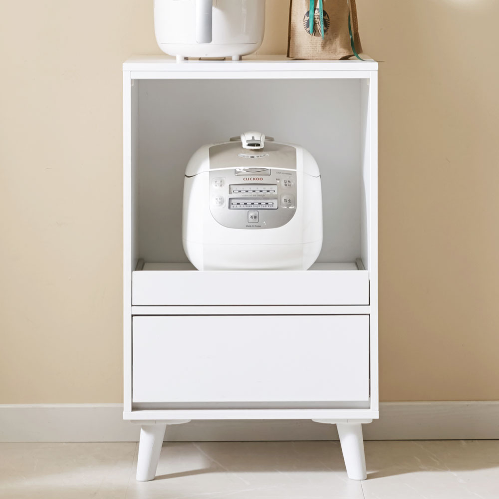 위즐 렌지대 주방수납장 전자렌지 밥솥 선반 밥통 미니 정수기다이