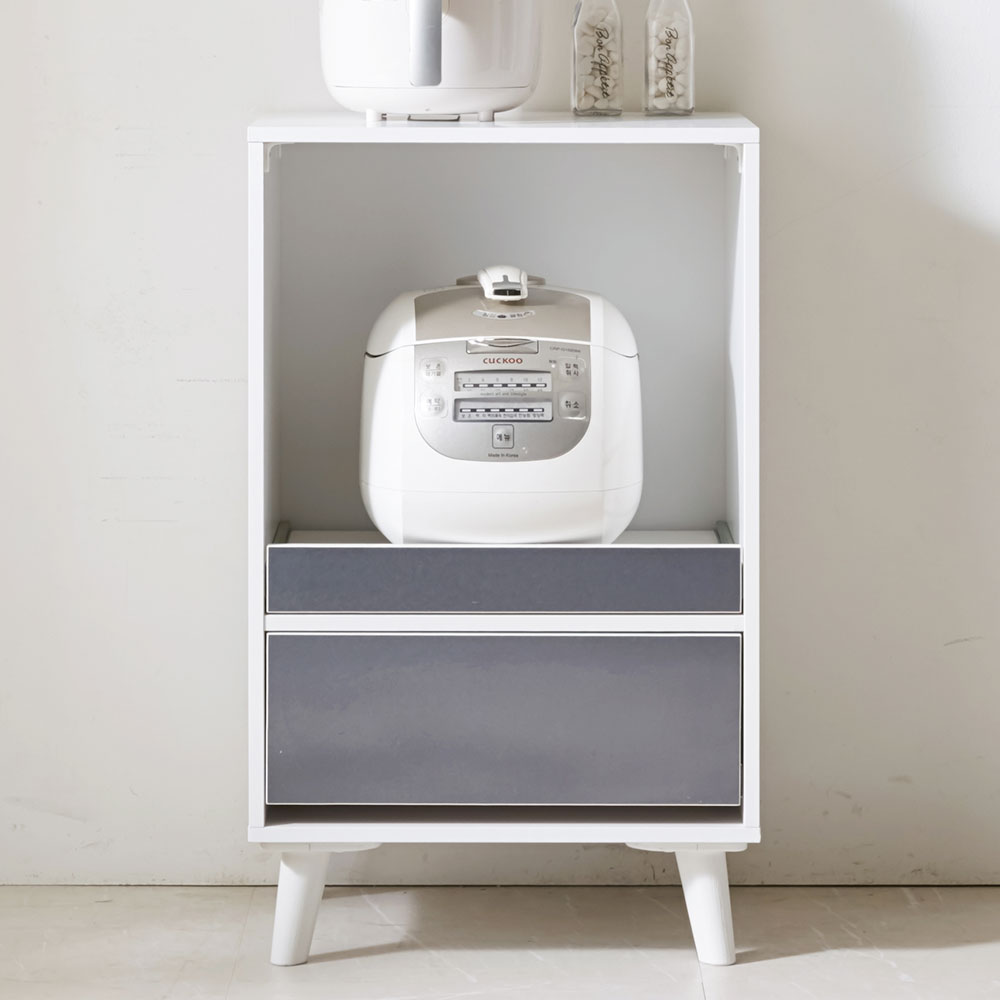 위즐 렌지대 주방수납장 전자렌지 밥솥 선반 밥통 미니 정수기다이