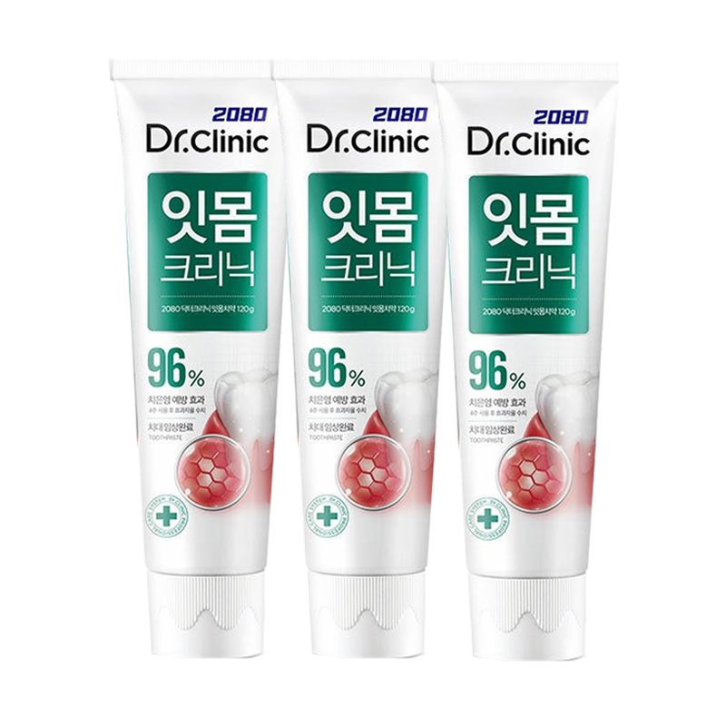 2080 닥터 크리닉 잇몸치약 120gX3입 멀티기능 치약 - 상세 이미지 2