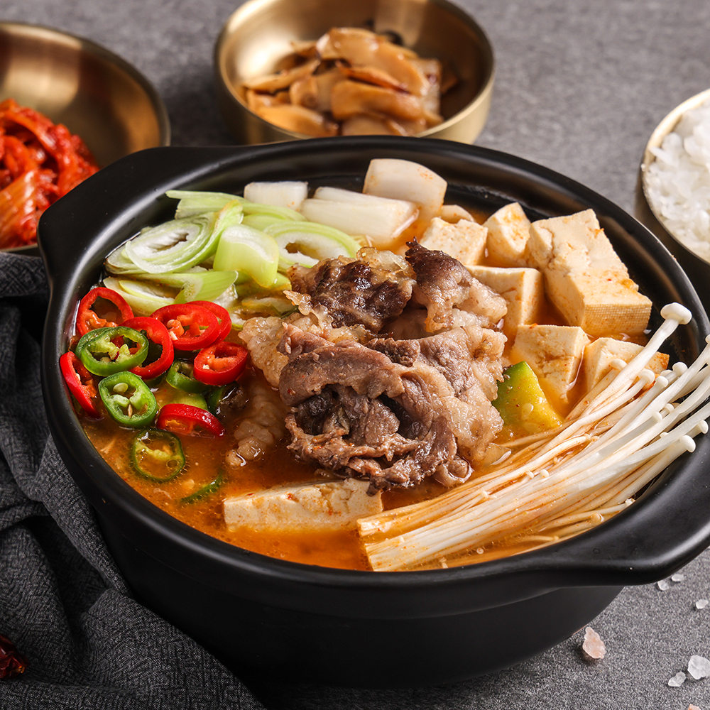 차돌된장찌개 밀키트 국물요리 일품 된장찌개 600g - 상세 이미지 4