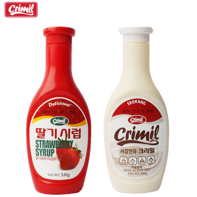 서강 크리밀 연유라떼시럽 빙수 아이스크림 토핑용 제과용 이미지 2