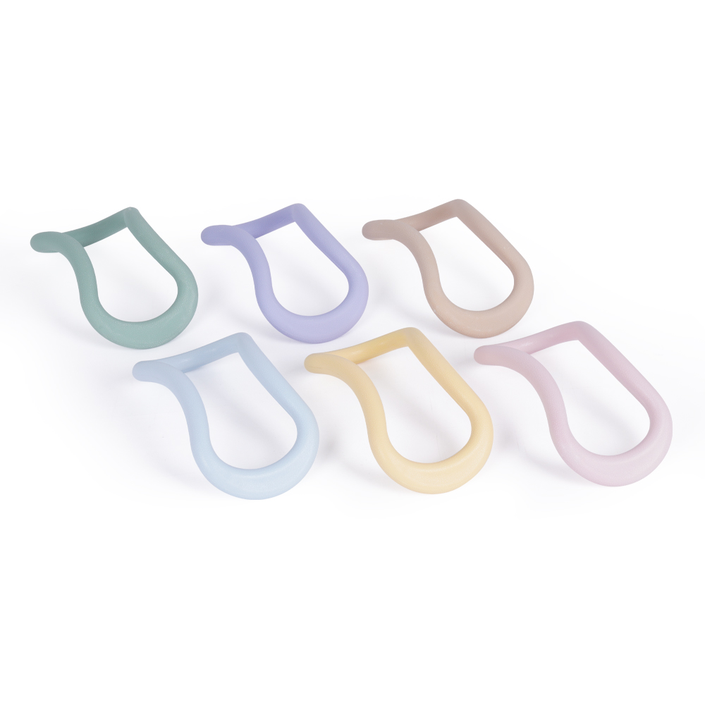 아리프 파스텔 요가링 2개 하드형 종아리 마사지 마사지링