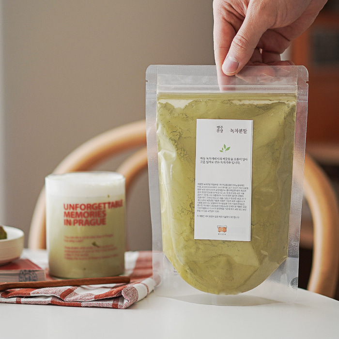 명주찬장 국산 하동 미세입자 녹차가루 분말 가루 녹차파우더 200g - 상품 이미지