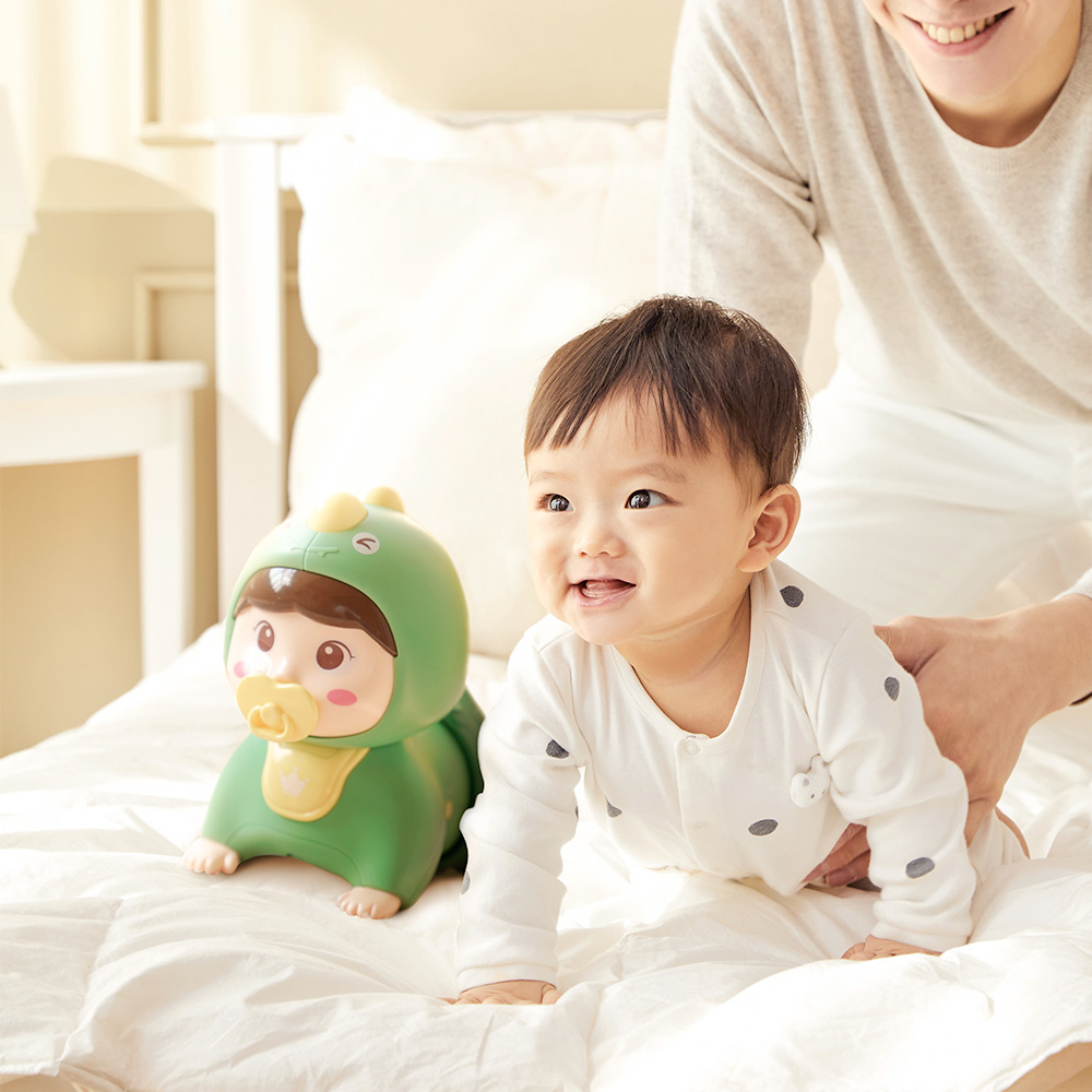 리틀클라우드 터미타임 장난감 아기 신생아 유아 멜로디 공룡 완구 - 상세 이미지 3