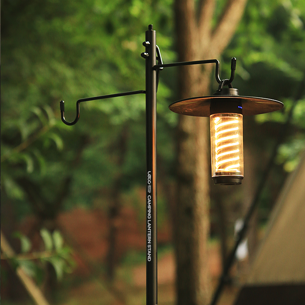 레토 듀얼 캠핑 랜턴걸이 스탠드 거치대 2Way 테이블 파일드라이버 겸용 LCE-LR01