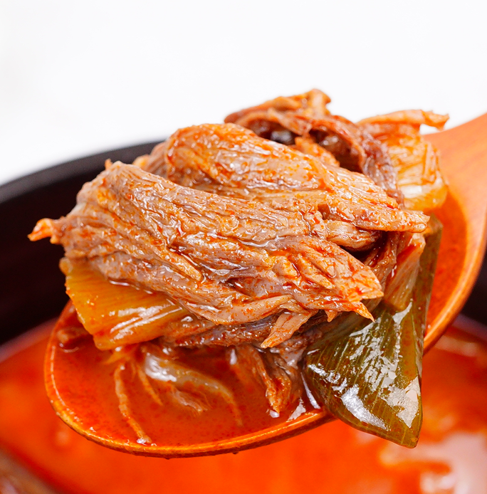 동동국수 장터 대파 소고기 육개장 5팩+1팩 600g 이미지 4