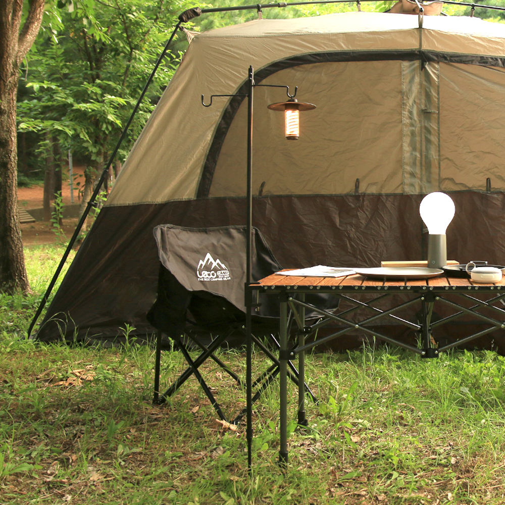 레토 듀얼 캠핑 랜턴걸이 스탠드 거치대 2Way 테이블 파일드라이버 겸용 LCE-LR01