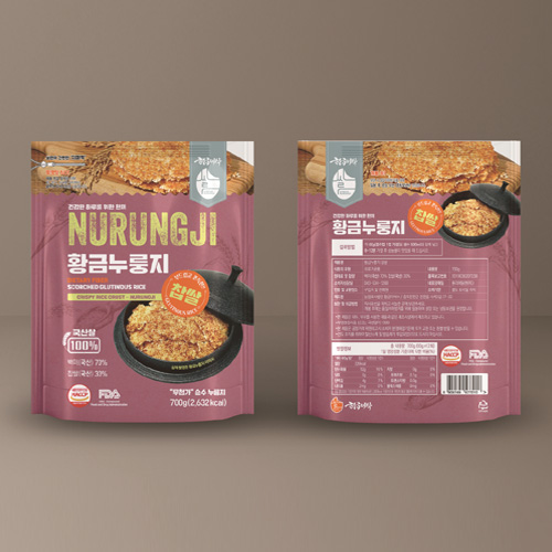 [황금이삭]국산 황금누룽지 700g 3종 황금색으로 오래구워 더욱더 고소한 명품누룽지 - 상세 이미지 2