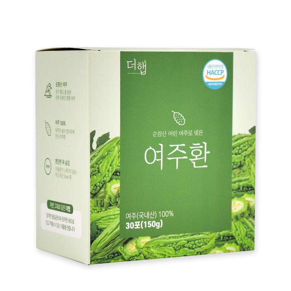 더햅 여주환 스틱 국내산 100% 최근생산 저온건조 어린 여주정 효능 30포, 2개 - 상세 이미지 3