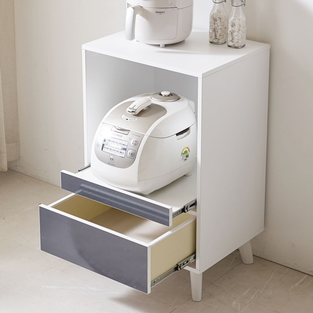 위즐 렌지대 주방수납장 전자렌지 밥솥 선반 밥통 미니 정수기다이