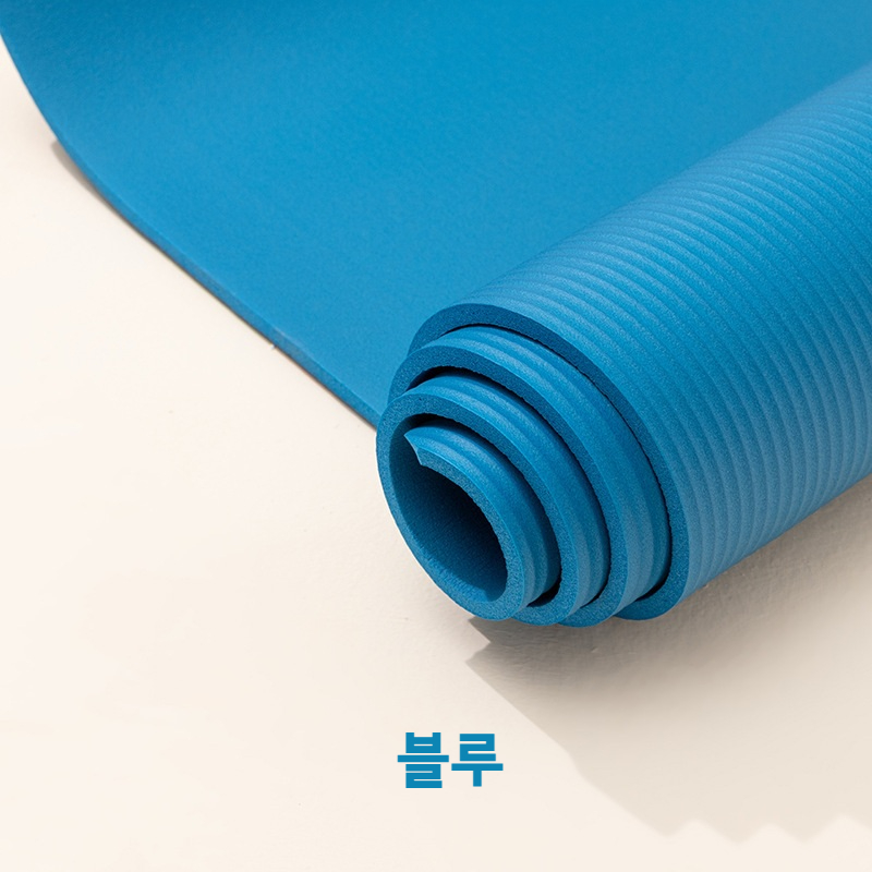 얼도우 NBR 두꺼운요가매트 8mm 필라테스매트 홈트레이닝 스트레칭 - 상세 이미지 5