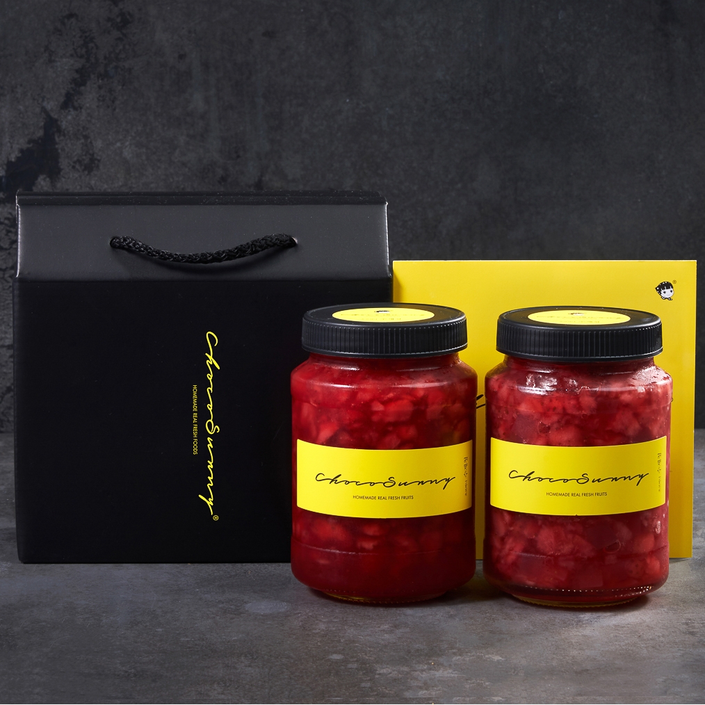 [딸기청+코코딸기청] 수제 과일청500g 2병 임산부수험생 간식 명절 차 선물세트 답례품 - 상세 이미지 2