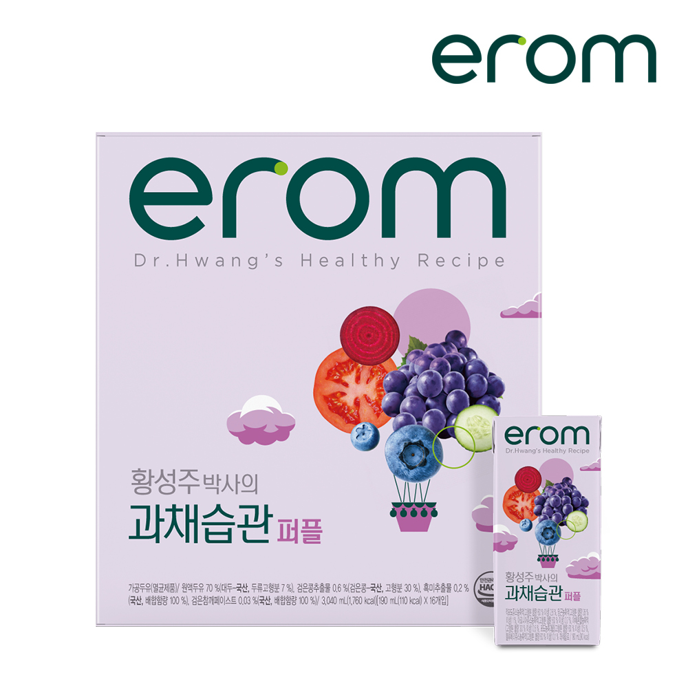 이롬 황성주박사의 과채습관 옐로우, 190ml, 16개 - 상세 이미지 3