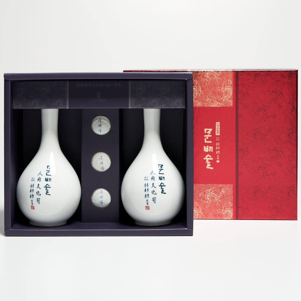 문배주 40도 문배술 400ml x2 특1호 선물 양조원 (잔,케이스,쇼핑백포함) - 메인 이미지