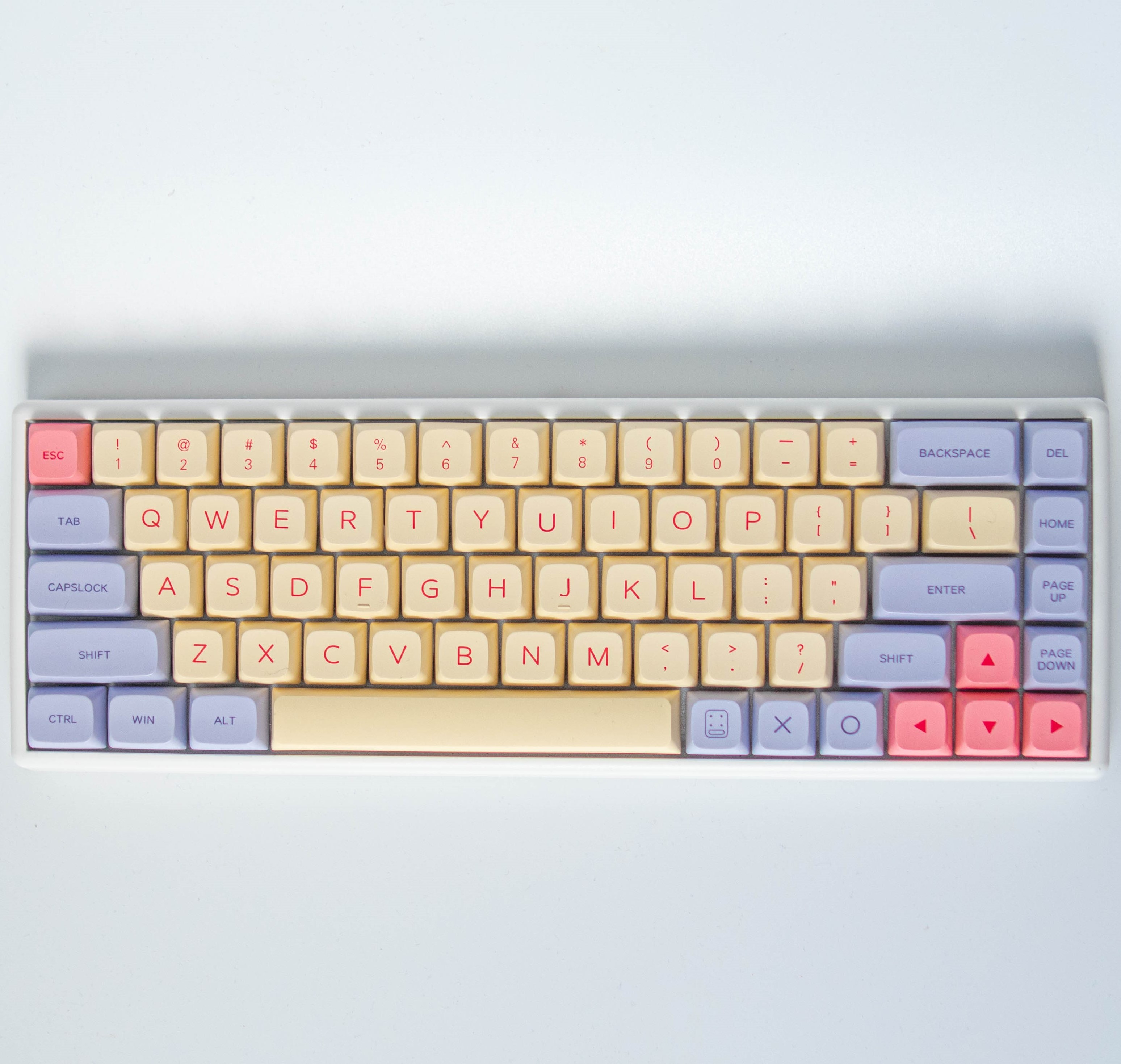 솜사탕 키캡 한무무 XDA PBT 기계식 키보드 바이올렛 핑크 - 상세 이미지 3