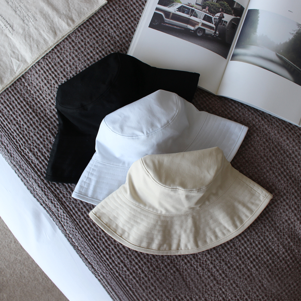 오버핏 코튼 커플 남자 여자 버킷햇 여성 벙거지모자 챙넓은모자