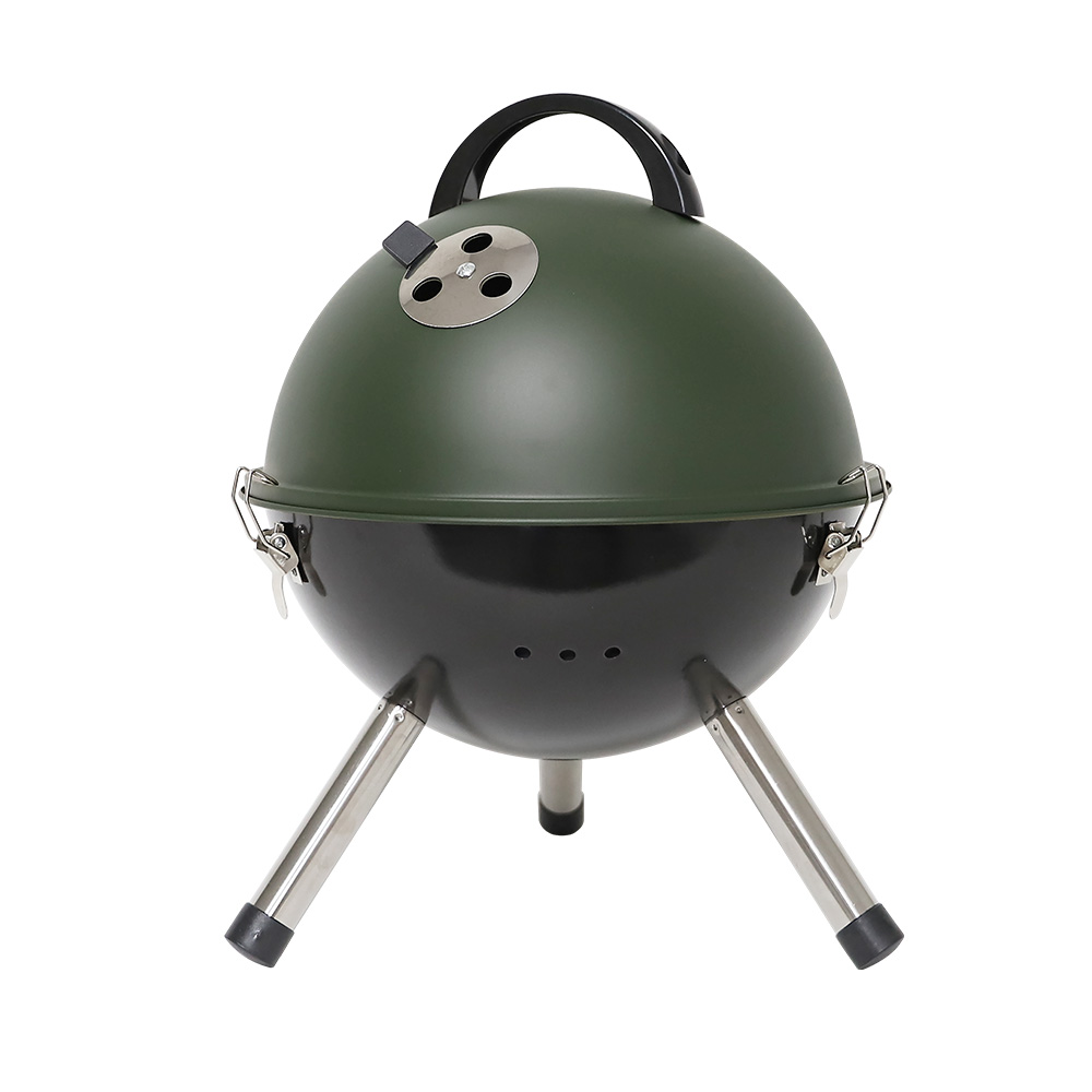 꾸버스 에그볼 바베큐그릴 훈제 훈연 직화 캠핑 휴대용 숯불 화로 미니 BBQ 원형 화로대