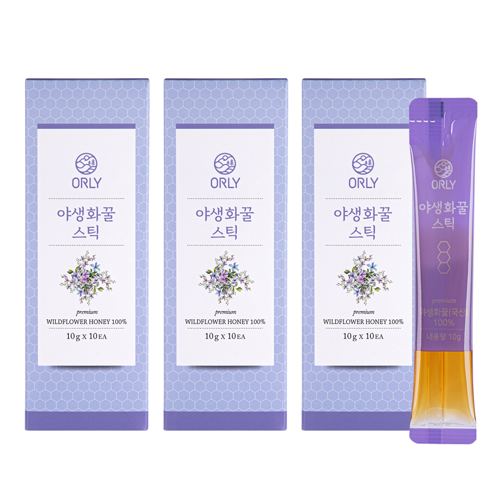 올리 야생화 꿀스틱 10포 3세트 휴대용 답례품 부모님 선물 제품 이미지