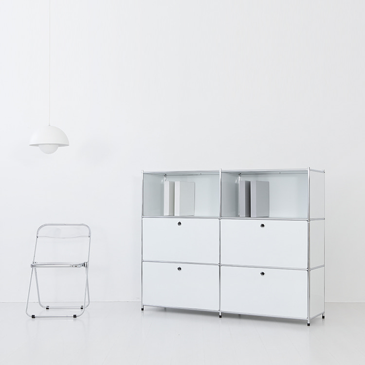 심플리 2x3 수납장 4문 BC133 1520mmx400mmx1200mm, 3단, 화이트 6961.4653 - 상세 이미지 4