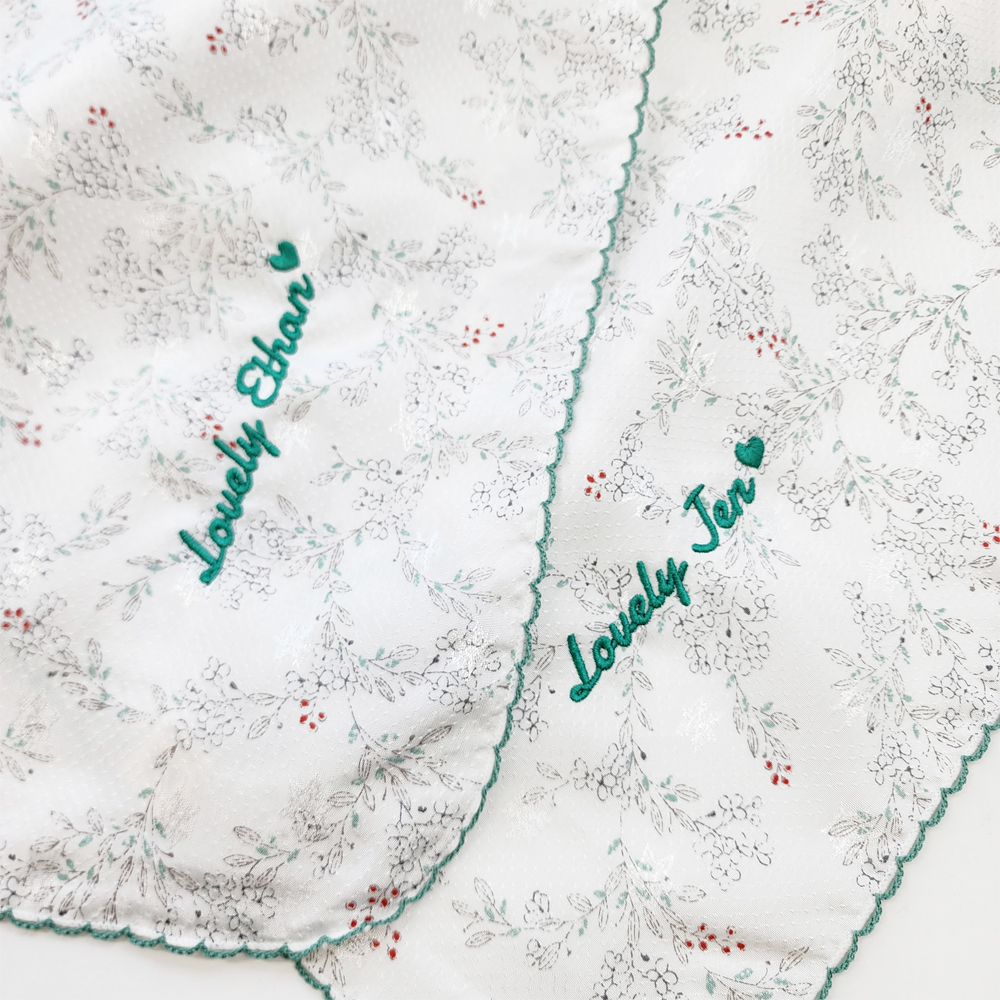 아기블랭킷 유아 여름 이불 풍기인견 거즈 어린이집 낮잠이불 자수 이니셜 이름