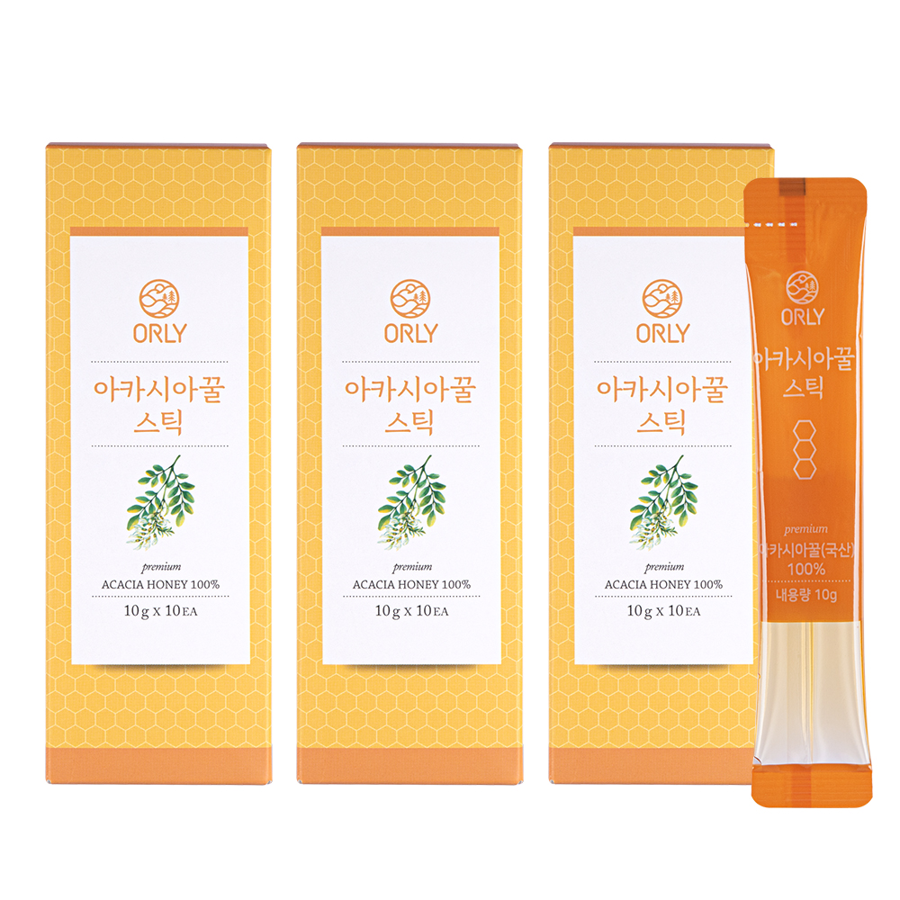 올리 아카시아 꿀스틱 10포 3세트 휴대용 답례품 부모님 선물 제품 이미지