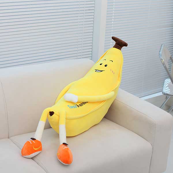 대형 바나나 인형 바디필로우 모찌 안고자는 베개 롱쿠션 - 상세 이미지 5