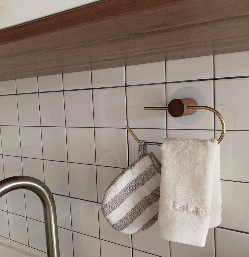 라라앤모어 어린이집 유치원 고리 수건 밤부 주방 핸드타올 5장