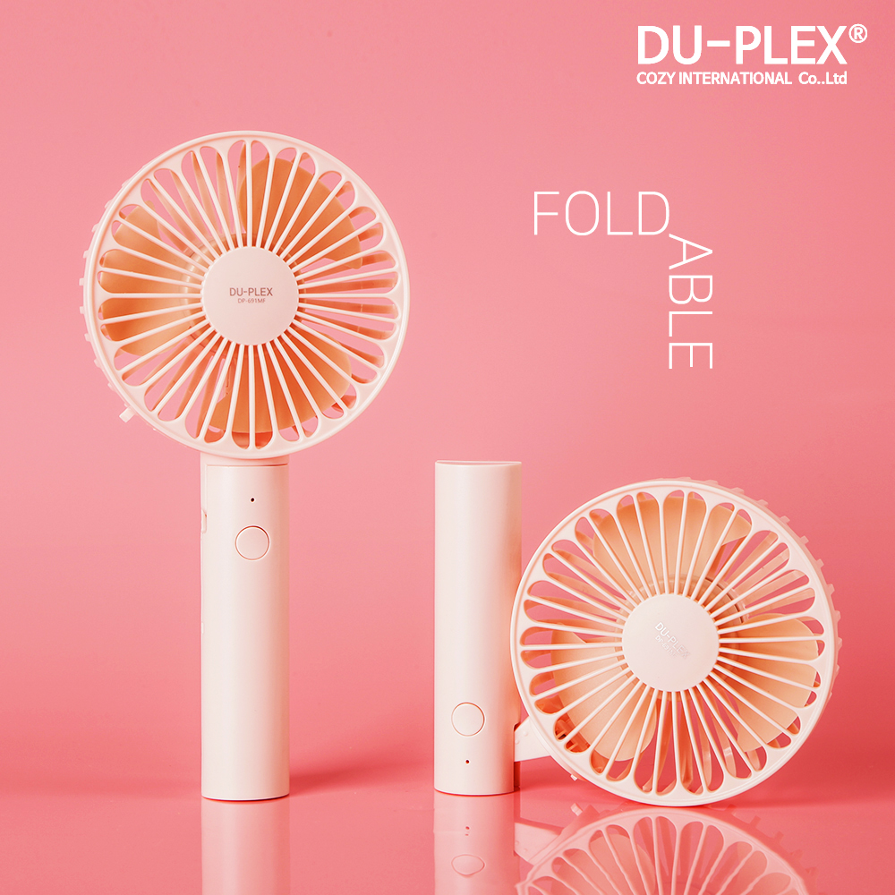듀플렉스 휴대용선풍기 손선풍기 미니 선풍기 DP-691MF 핑크 이미지 3