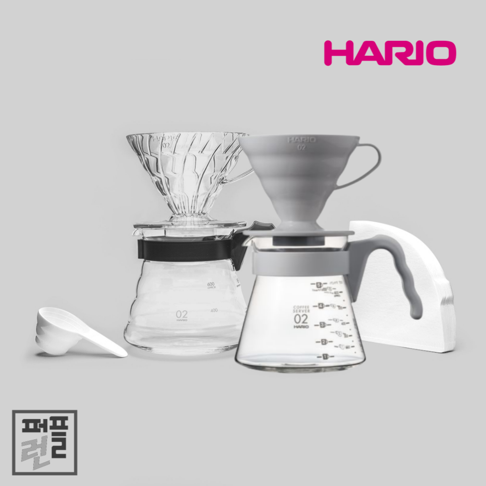 하리오 V60 커피 핸드드립 세트(블랙) - 상세 이미지 2