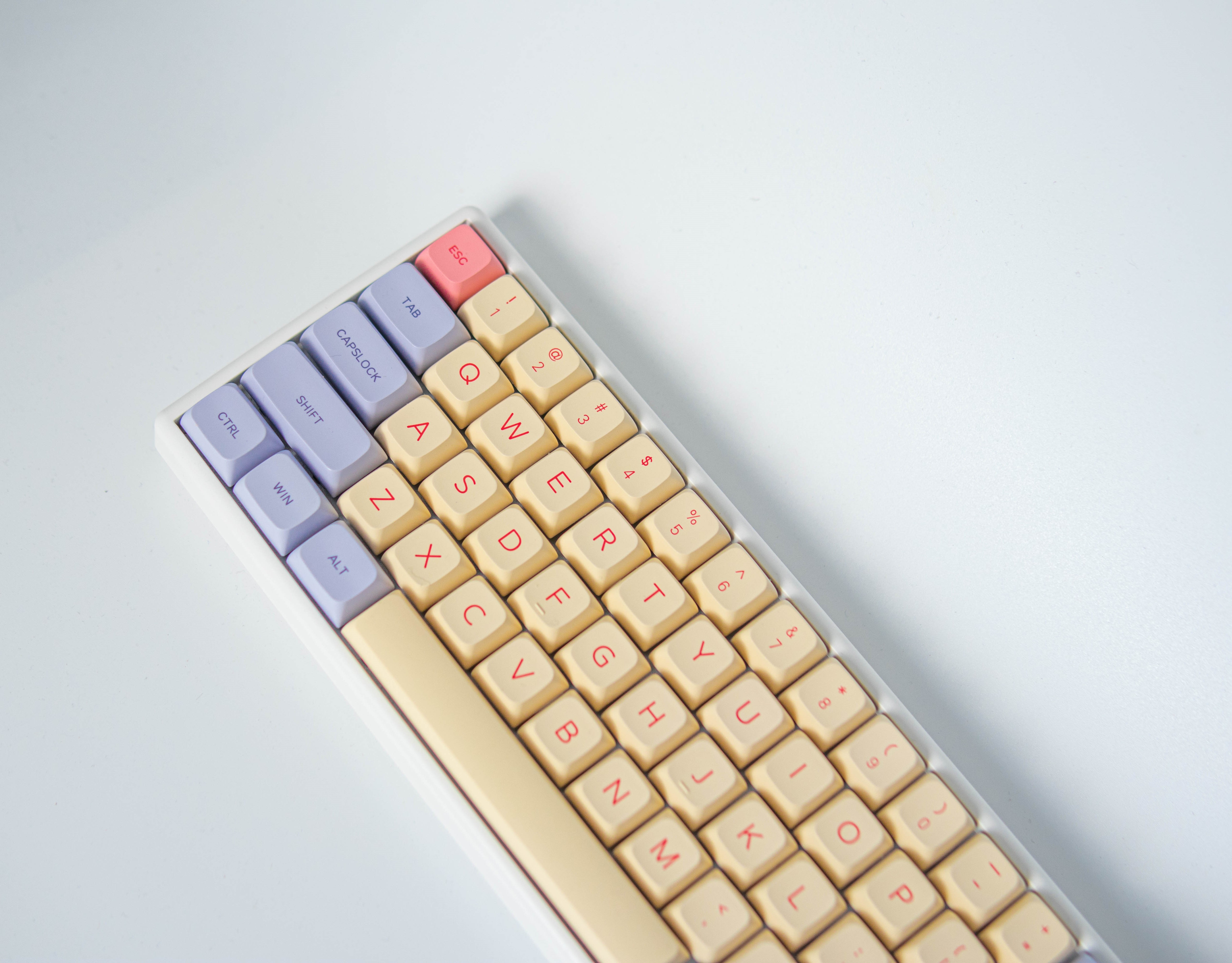 솜사탕 키캡 한무무 XDA PBT 기계식 키보드 바이올렛 핑크 - 상세 이미지 4