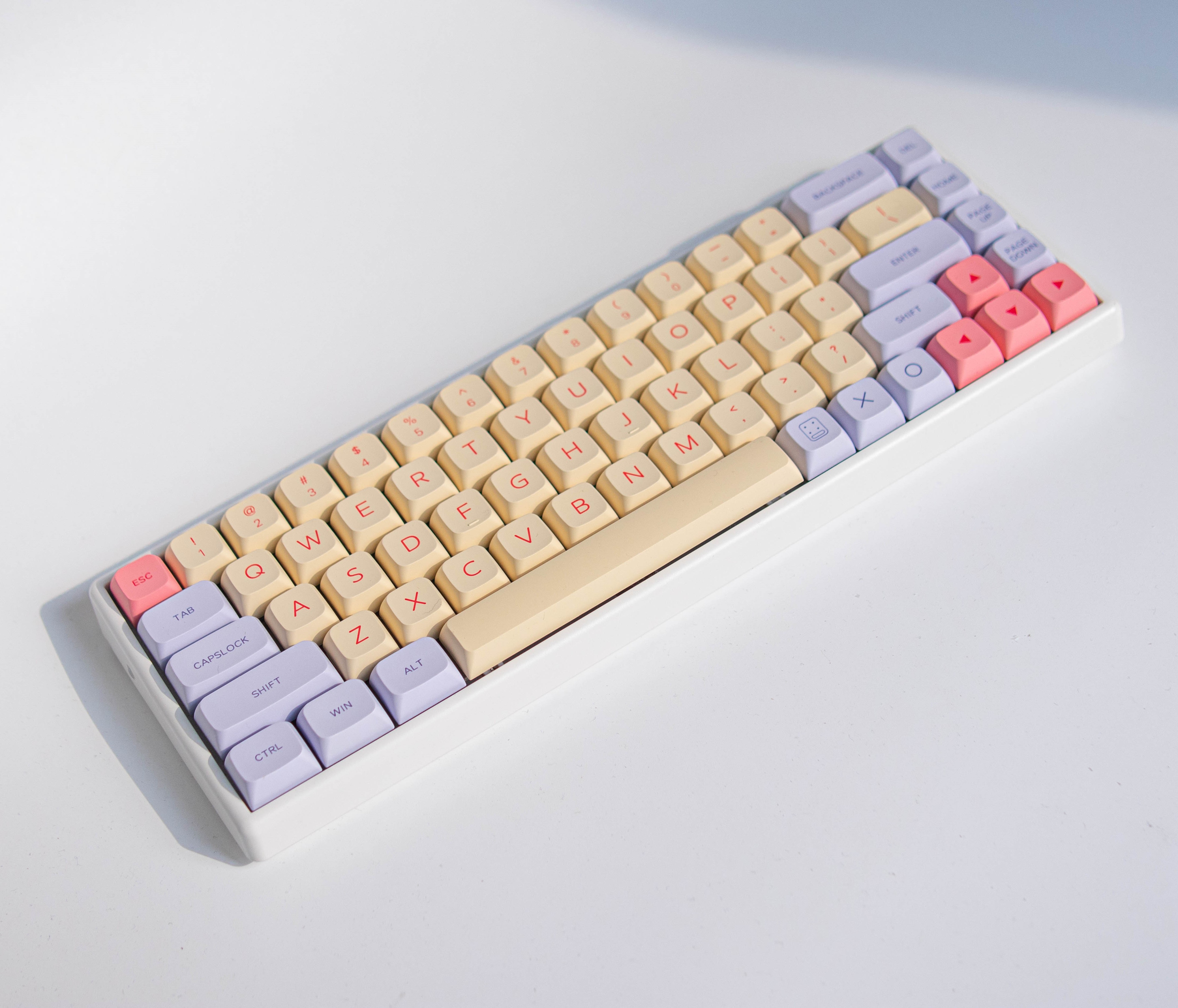 솜사탕 키캡 한무무 XDA PBT 기계식 키보드 바이올렛 핑크 - 상세 이미지 2