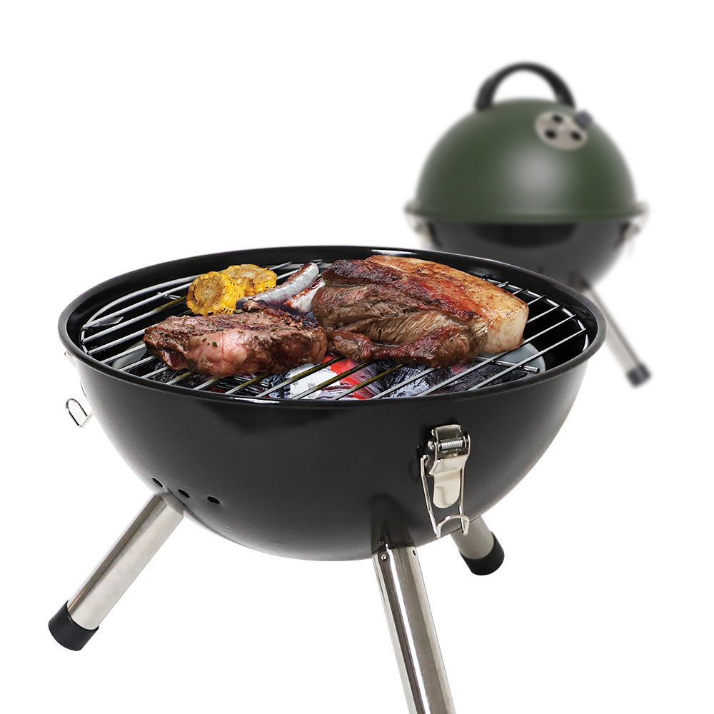 꾸버스 에그볼 바베큐그릴 훈제 훈연 직화 캠핑 휴대용 숯불 화로 미니 BBQ 원형 화로대