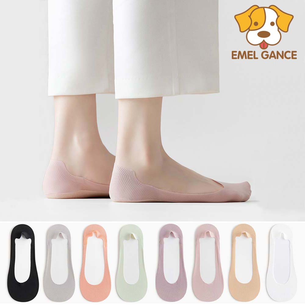 에멜강스 여성 안벗겨지는 스타킹 덧신 구두 샌들 양말 실리콘 페이크삭스 여름양말