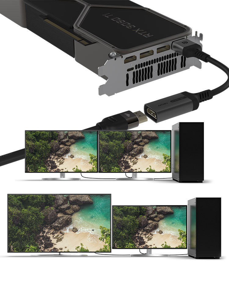 DP 1.4 to HDMI 2.0 HDR 어댑터 케이블 - 상세 이미지 4