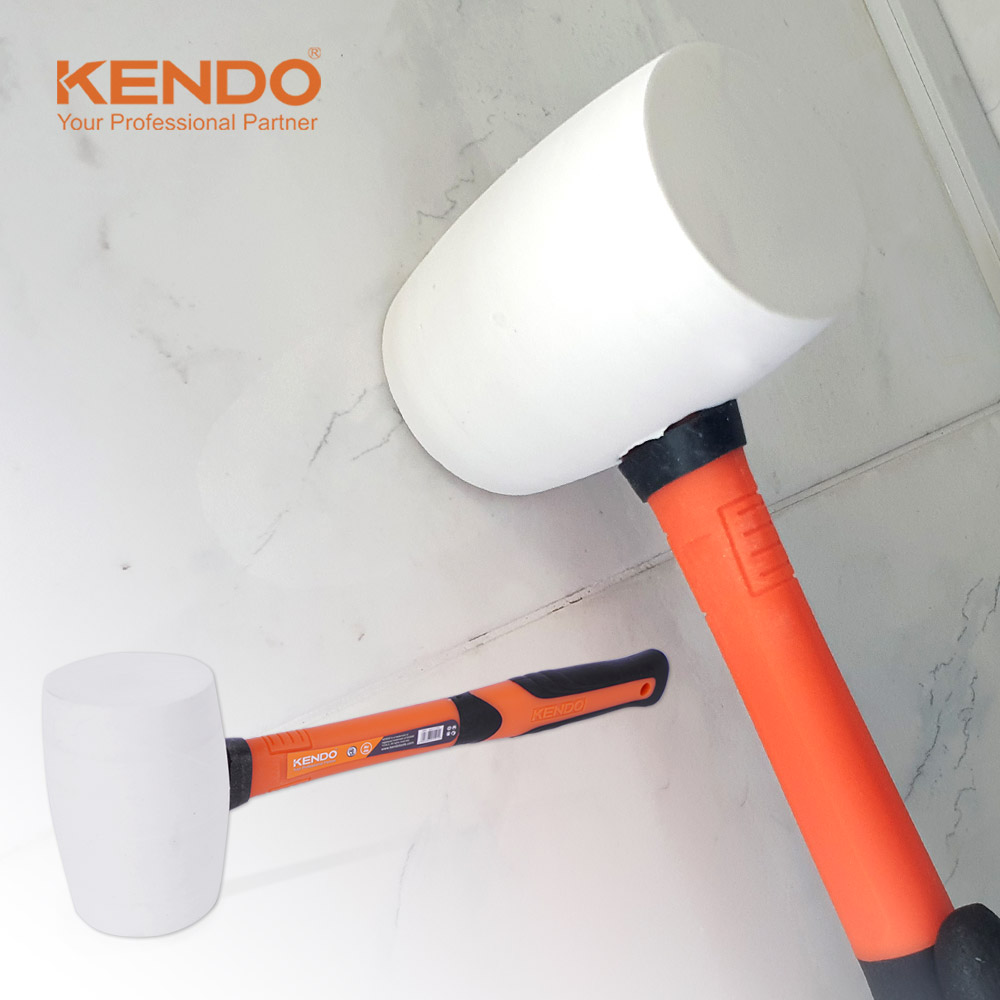 켄도 손망치 고무망치 25501 타일 마루 판금 시공 백색 제품 이미지