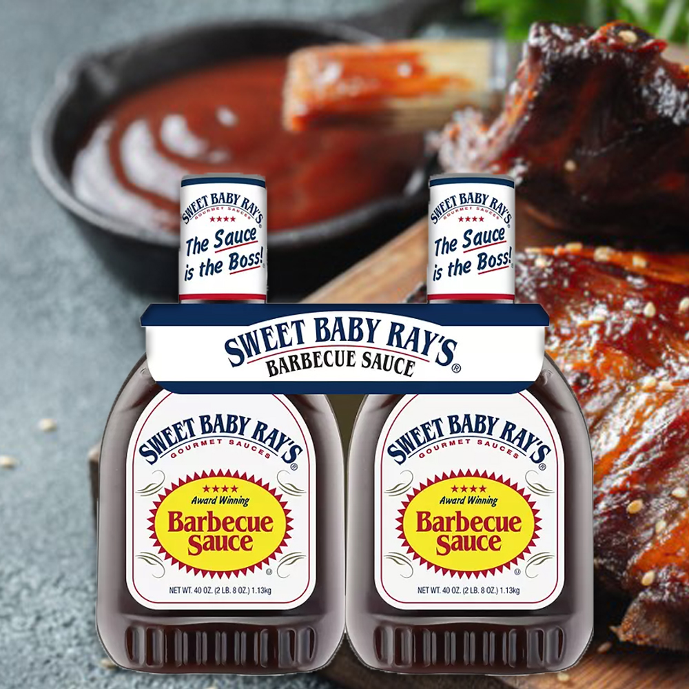 Sweet Baby Rays 스위트 베이비 레이스 오리지널 바베큐 소스 1.13kg 2팩