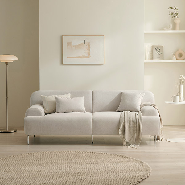 삼익가구 브래디 기능성 패브릭 아쿠아클린 발수 모듈 이지클린 푹신한 3인용 소파 스툴제외