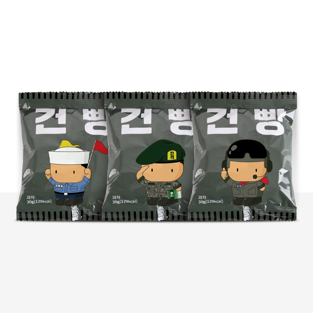 진격의 미니건빵 30g x 50봉 개별포장 군대 소포장 간식 보리 전도간식 이미지 4
