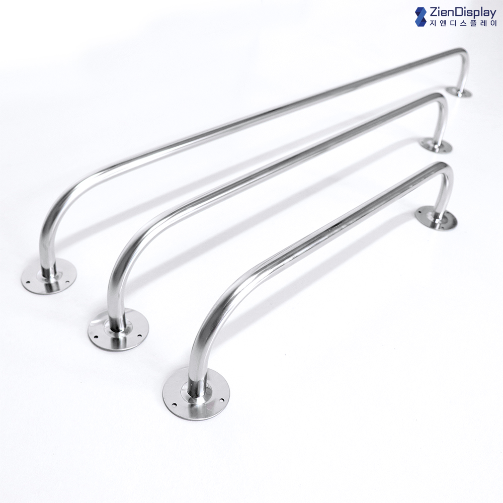지엔 고정식 심플 16파이 스텐 파이프 옷헹거 매장 옷가게 벽행거