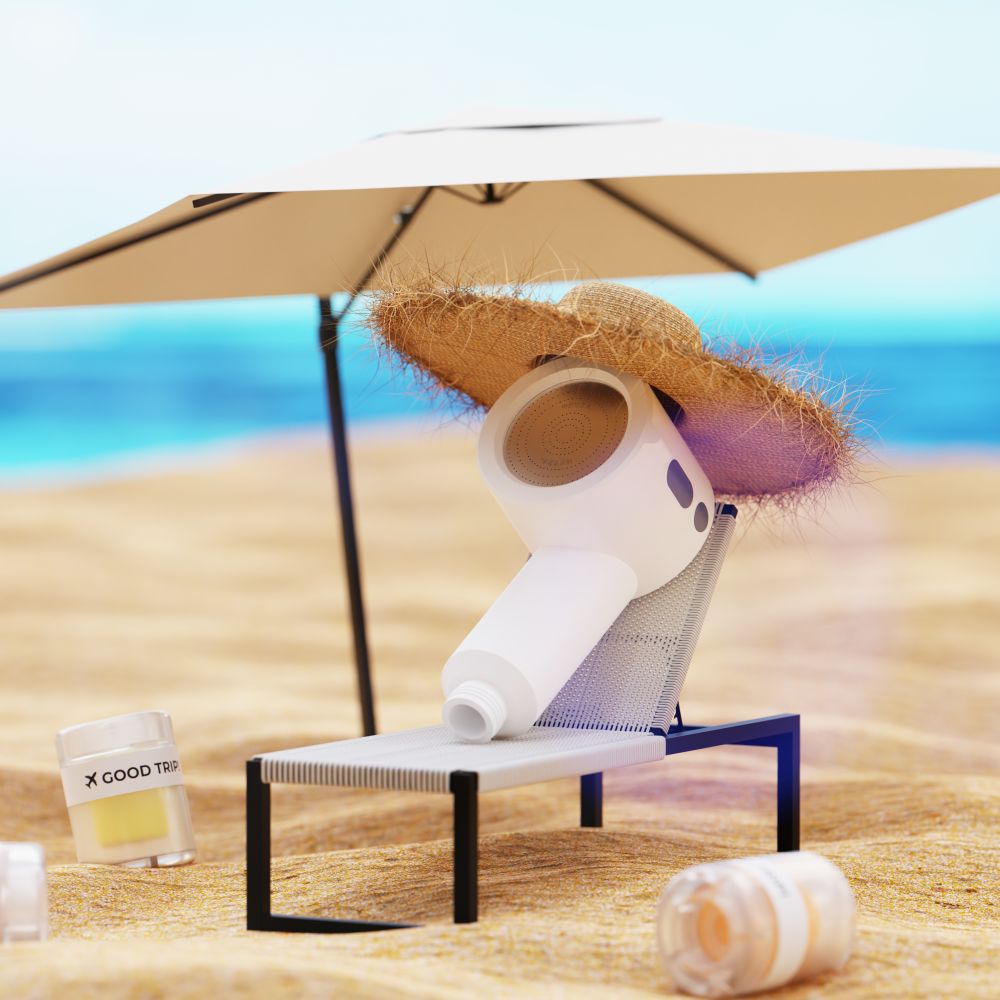 [단독] 바른생활수 여행용 미니 필터 샤워기 헤드 유럽 발리 베트남 나트랑 샤워필터 석회수