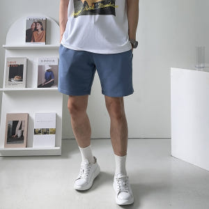 남자반바지 트레이닝 밴딩 고무줄 반바지 착용 후기 | 사이즈/핏 총정리 - 상품 이미지 2