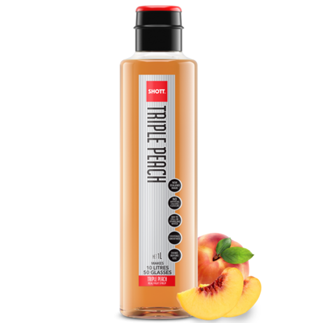 샷시럽 트리플피치시럽 1000ml 복숭아에이드 과일 - 상품 이미지